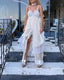 Contemporary Handmade One of One Lace Bridal Set | White & Blush Crochet Maxi Ensemble