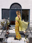 70s Vintage Hand Painted Daisy Sheer Duster