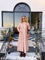 60s Vintage Dynasty Pastel Plaid Maxi Duster