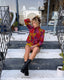 80s Vintage Emanuel Ungaro Paris Psychedelic Jacket | Multicolor Abstract Coat