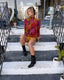 80s Vintage Emanuel Ungaro Paris Psychedelic Jacket | Multicolor Abstract Coat
