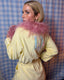 70s Vintage Christian Dior Logo Pastel Yellow Toweling Bathrobe