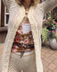 70s Vintage Sheer Tribal Print Waterfall Blouse | Brown Tie Front Boho Top