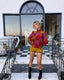 80s Vintage Emanuel Ungaro Paris Psychedelic Jacket | Multicolor Abstract Coat