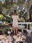 Vintage Deadstock Lim's Crochet Floral Lace Sequin Mini Dress | Bridal Cover Up