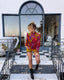80s Vintage Emanuel Ungaro Paris Psychedelic Jacket | Multicolor Abstract Coat