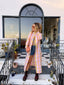 60s Vintage Dynasty Pastel Plaid Maxi Duster