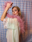 50s Vintage Sheer Mint Green Peignoir Robe | Lace Trim Chiffon Duster