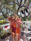 70s Vintage Kimlon Mauve Open Knit Maxi Cardigan