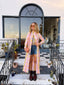 60s Vintage Dynasty Pastel Plaid Maxi Duster