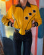 80s Vintage HOBO Yellow Leather Jacket | Michael Hoban North Beach Star Letterman Bomber