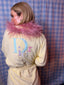 70s Vintage Christian Dior Logo Pastel Yellow Toweling Bathrobe