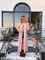 60s Vintage Dynasty Pastel Plaid Maxi Duster
