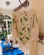 60s Vintage Rare Valentina Sequin Poncho | Iridescent Beaded Paisley Cape with Fringe Trim