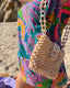 60s Vintage Rare Handmade Psychedelic Terry Cloth Beach Set | Tropical Butterfly Cover Up & Bikini Bottoms