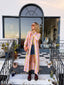 60s Vintage Dynasty Pastel Plaid Maxi Duster