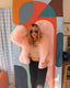 90s Vintage Mongolian Fur Coat | Blush Pink Curly Lamb Jacket
