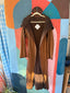 Vintage Issey Style Avant Garde Hooded Sculptural Pleated Bronze Jacket