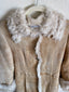 00s Vintage Barneys New York Shearling Penny Lane Coat | y2k Italian Made Sheepskin Fur Trim Jacket