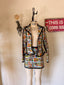 90s Vintage Catherine Coatney Pop Art Comic Print Jacket & Mini Skirt Set | Graphic Novelty Two Piece