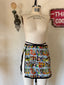 90s Vintage Catherine Coatney Pop Art Comic Print Jacket & Mini Skirt Set | Graphic Novelty Two Piece
