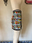 90s Vintage Catherine Coatney Pop Art Comic Print Jacket & Mini Skirt Set | Graphic Novelty Two Piece