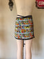 90s Vintage Catherine Coatney Pop Art Comic Print Jacket & Mini Skirt Set | Graphic Novelty Two Piece