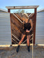 90s Vintage ROGIANI Netted Macramé Beaded Black Mesh Duster y2k