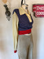 70s Vintage Paul Maris San Francisco Knit Polo | Mod Plaid Color Block Cropped Sweater