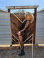 90s Vintage ROGIANI Netted Macramé Beaded Black Mesh Duster y2k