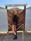 90s Vintage ROGIANI Netted Macramé Beaded Black Mesh Duster y2k
