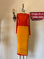 Contemporary Simon Miller Pluto Mesh Sunset Set | Ruched Mesh Top & Midi Skirt