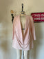 80s Vintage Claude Montana Powder Pink Skirt Suit | Architectural Hardware Jacket & Pencil Skirt