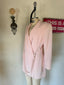80s Vintage Claude Montana Powder Pink Skirt Suit | Architectural Hardware Jacket & Pencil Skirt