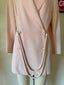 80s Vintage Claude Montana Powder Pink Skirt Suit | Architectural Hardware Jacket & Pencil Skirt