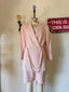 80s Vintage Claude Montana Powder Pink Skirt Suit | Architectural Hardware Jacket & Pencil Skirt