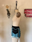 Contemporary Karina Grimaldi Beaded Hot Shorts | Black & Blue Embellished Statement Shorts