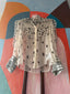 00s Burberry Sheer Polka Dot Silk Blouse | Black White Chiffon Nova Check Cuff Tie Neck Top y2k