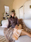 90s Vintage GUCCI Brown Leather Bomber Shearing Moto Jacket