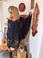20s Antique Vintage Sheer Black Lace Cape | Edwardian Silk Chiffon Evening Cape