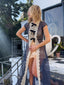 40s Vintage Sheer Swiss Dot Editorial Duster | Victorian Revival Lace Ribbon Bow Overlay Gown