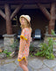 60s Vintage Pink Floral Terry Cloth Mini Dress | Fringe Beach Cover Up