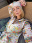 70s Vintage Floral Palazzo Set | Romantic Garden Print Two Piece Ensemble