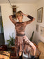 Jean Paul Gaultier S/S 1995 Creation of Adam Sepia Mesh Dress | Rare Museum Print