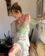 Gucci S/S 2016 Alessandro Michele Silk Organza Floral Blouse