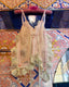 y2k Vintage Rare Handmade Pastel Floral Lace Fairycore Boudoir Camisole