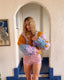 Contemporary Hope Macaulay Chunky Knit Cropped Cardigan | Multicolor Hand Knit Sweater