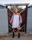 80s Vintage Paula Sweet Muslin Mink Pastel Patchwork Fringe Cardigan | Shag Ribbon Sweater