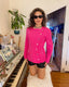 hot pink Mugler blazer vintage 80s style vtg designer power jacket workwear front view