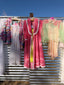 80s Vintage Paula Sweet Muslin Mink Pastel Patchwork Fringe Cardigan | Shag Ribbon Sweater